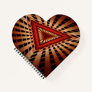 3D Fantasy Network Modern Fractal Graphic Design Notitieboek