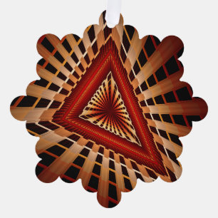 3D Fantasy Network Modern Fractal Graphic Design Ornament Kaart