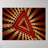3D Fantasy Network Modern Fractal Graphic Design Poster (Voorkant)