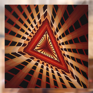 3D Fantasy Network Modern Fractal Graphic Design Raamsticker