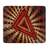 3D Fantasy Network Modern Fractal Graphic Design Snijplank (Voorkant)