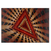 3D Fantasy Network Modern Fractal Graphic Design Snijplank (Voorkant)