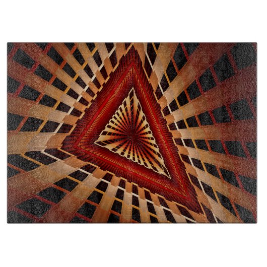 3D Fantasy Network Modern Fractal Graphic Design Snijplank (Voorkant)