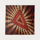 3D Fantasy Network Modern Fractal Graphic Design Wandkleed (Voorkant)