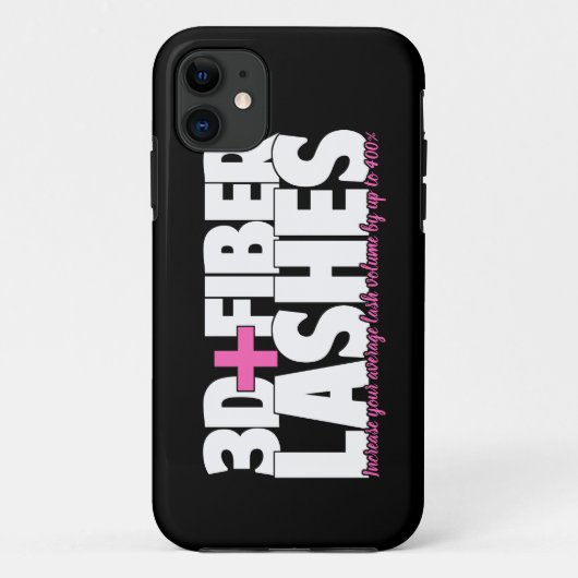 3D + Fibre Lashes Case-Mate iPhone Case (Achterkant)