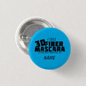 3D Fibre Mascara-Button - Younique Ronde Button 3,2 Cm (Voorkant /achterkant)