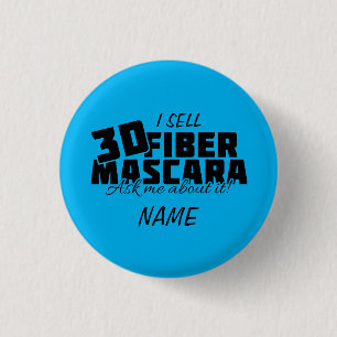 3D Fibre Mascara-Button - Younique Ronde Button 3,2 Cm