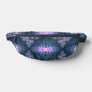 3D Fractal Art Abstrait Motif bleu violet rose