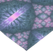 3D Fractal Art Pattern Turquoise Paars Pink Tafelkleed (Gekanteld)