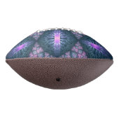 3D Fractal Art Pattern Turquoise Paarse Pink American Football (Gedraaid 270)
