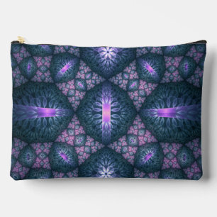 3D Fractale Kunst Abstract Patroon Blauw Paars Roz Etui