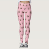 3D Funny Pig Year Zodiac kies kleur leggings 2 (Voorkant)