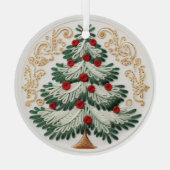 3D geborduurde kerstboom ornamenten (Achterkant)