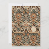 3D Gelagde Papiersnede Boho Wildflower Uitnodiging (Achterkant)