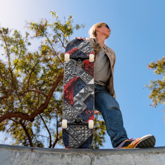 3D Geometrisch Abstract Skateboard  (Buiten 1)