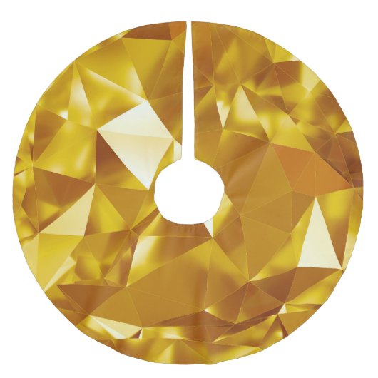 3D Geometrisch: Metallic Achtergrond Ontwerp Kerstboom Rok (Voorkant)
