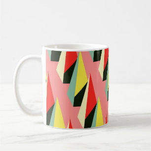 3D geometrisch naadloos patroon met r Koffiemok