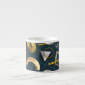 3D geometrisch patroon Espresso Kop (Voorkant)