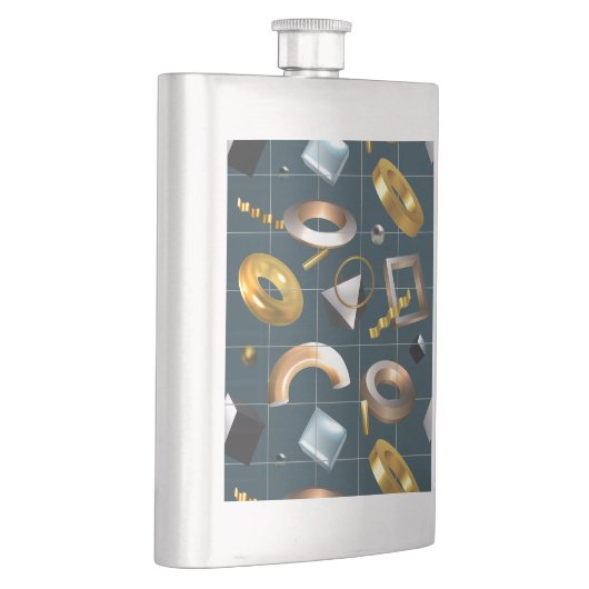 3D geometrisch patroon Flacon (Rechts)