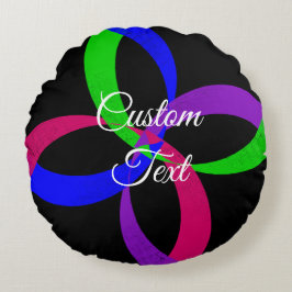 3D geometrische cirkel uitwisseling rond kussen