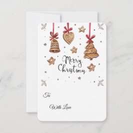 3D Gingerbread Cookie PNG Set – Christmas Clipart  Kaart