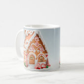 3D Gingerbread House Mok (Voorkant links)