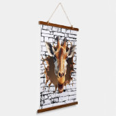 3D Giraffe Wall Break Art – Realistic Safari Hangend Wandkleed (Gebogen)
