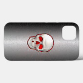 3D Gloeiende schedel Inlay op gekraakt metaal Case-Mate iPhone Case (Achterkant (horizontaal))