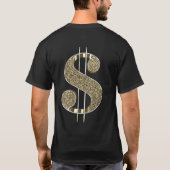 3D Gold Dollar T-shirt (Achterkant)