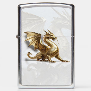 3D Gold Dragon Embleem