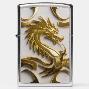 3D Gold Dragon Embleem