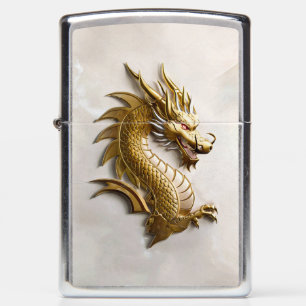 3D Gold Dragon Embleem