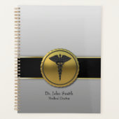 3D Gold Medical Caduceus Emblem Professional (Devant)