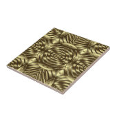 3D Gold Metallic Geometric Pattern luxury  Tegeltje (Zijkant)