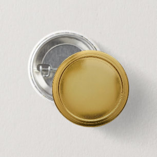 3D goud folie zegel Elegante Excellentie Prijs Med Ronde Button 3,2 Cm