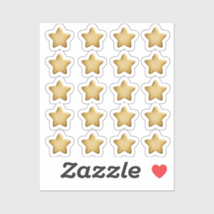 3D gouden folie zegel award prestatiemedaille ster Sticker