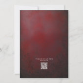  3D gouden loof QR code bruiloft Kaart (Achterkant)