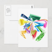 3D-graffiti Briefkaart (Voorkant / Achterkant)