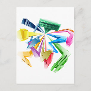 3D-graffiti Briefkaart