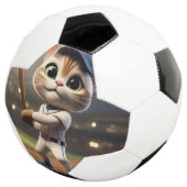 3D grappige honkbalkat, Voetbal (Drie kwart)