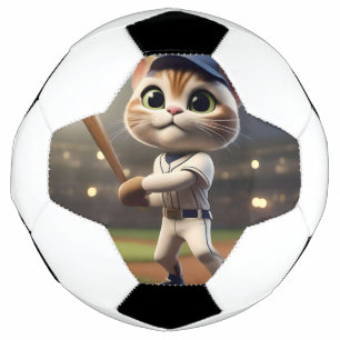 3D grappige honkbalkat, Voetbal