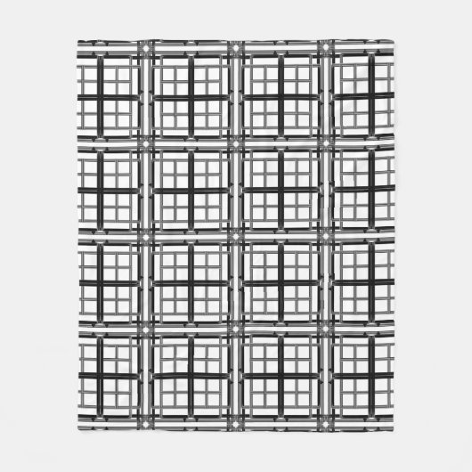 3D grey geometric abstract pattern background.3d b Fleece Deken (Voorkant)