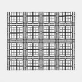 3D grey geometric abstract pattern background.3d b Fleece Deken (Voorkant (Horizontaal))