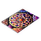 3D grillige bloem Notitieboek (Linkerzijde)