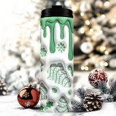 3D Groene Kerstboom Cakes Thermosbeker