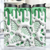 3D Groene Kerstboom Cakes Thermosbeker