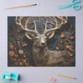 3d grote gewei bok herten rustieke decoupage tissuepapier (Craft)