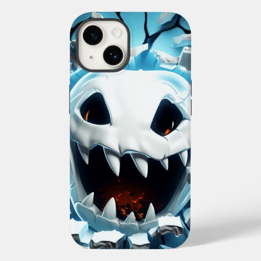 3D Halloween Ghost Gebarsten Gat Case-Mate iPhone Case (Achterkant)