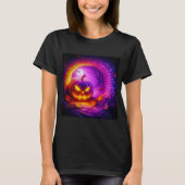 3D Halloween pompoen ontwerp T-shirt (Voorkant)