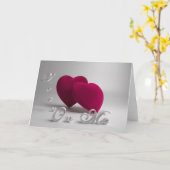 3D hart-Tekst Wenskaart Kaart (Gele Bloem)